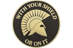 LEGEEON Parche Moral PVC Espartano compatible con Velcro Parches para Mochilas,Parche PVC,Parches para Gorras,Parche Espartano,Parches de Airsoft,Parches Tácticos,Parches Morale (Brilla en la Oscuridad) Parch