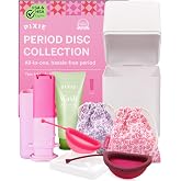 Pixie Menstrual Pads Set - 2 Reusable Discs with Applicator, Sterilizer, Intimate Wash Gel and Pouch - Metal &amp; Toxin Free - E