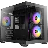 Antec CX600M RGB, 270&deg; Panoramik Temperli Cam, 3x120mm RGB Fan Dahil, &Ccedil;ift Kamera Tasarımı, 360mm Radyat&ouml;r Desteği, LED Kontr