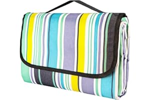 MEYDLL Picnic Blanket 200x200cm Picnic Blanket with Carrying Handle, Waterproof and Sand proof Outdoor Beach Blanket for Camping, Picnic, Hiking and Outdoor