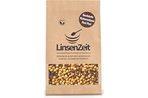 LinsenZeit – Geröstete Kichererbsen Peri Peri mit Schale 400g – Gesunder Snack – Chana roasted piri piri – Chick peas roasted – Großartige Proteinquelle – Vegan & ohne Zusatzstoffe & Premium Qualität