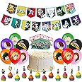 My Hero Academia Birthday Decorations MHA Cake Decorations Supplies Kit Cake Topper Decorations Anime Party Supplies Banner Balloons Decor
