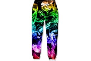 RAISEVERN 6-13T Ragazzi Jogging Bottom Stampato Ragazze Pantaloni Sportivi Divertenti Pantaloni da Jogging Pantaloni Larghi 3D Pantaloni Sportivi con Coulisse per Bambini Casual