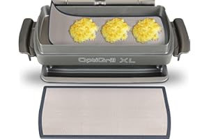 NOBELLGO Tappetino da forno in silicone compatibile con Tefal Optigrill XL, rivestimento antiaderente, tappetino in silicone, adatto per alimenti e resistente al calore, accessorio (adatto per la grande