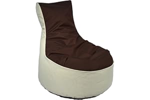 MESANA Kinzler S-10121/43 outdoorfähiger Sitzsack /Sessel, ca. 80x80x90 cm, 2-farbig, braun