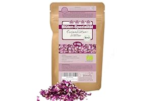 ‎DIRECT&FRIENDLY direct&friendly| Premium Bio Rosenblütenblätter | farb- & duft-intensiv | Essbar | Tee | Backen | Wellness | 12g