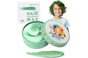 HUMSUBY Grün Temporäre Haarfarbe für Kinder, Green Instant Haartönung Dye, Frauen Männer Grüne Color Frisur Pomade, Mädchen Styling Haare Färben Cream, Haar Wachs Mud für Party Cosplay Halloween