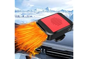 Chuankefanxing 12V 200W Riscaldatore per Auto, riscaldatore Portatile per Auto, sbrinatore per Auto con Funzione di Riscaldamento e Raffreddamento rapido 2 in 1 per sbrinatore Auto