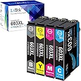 LxTek 603XL Compatible Replacement for Epson 603 XL Multipack Ink Cartridges for Epson XP-4100 XP-3100 XP-2100 XP-2105 XP-410