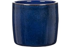 Scheurich Solido, Pot de Fleurs en céramique, Couleur : Bleu Mystique, diamètre 17,6 cm, Hauteur 16 cm, 3,1 l vol.