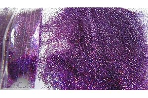 EliteKoopers 10g Purple Sparkling Ultra Fine Glitter Powder, Extra Fine Shine Dust for Nail Art, Christmas Craft, Card Making, Cosmatic Craft