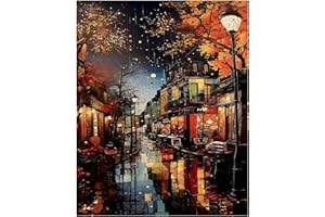 Mafenr Art Paysage Peinture Numero Adulte, Kits de Peinture au Numéro, Paysage Coloriage Par Numéro Pour La Décoration De La Maison 40x50 cm