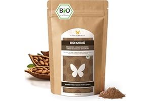 ‎FLÜGELSCHWINGER 1kg BIO Kakao Pulver, naturbelassen und nicht alkalisiert, aus kontrolliert biologischem Anbau, ohne Zusätze, ohne Zucker