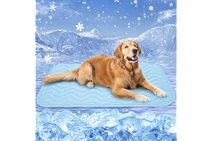Baodan Tappetino refrigerante per cani, 100 x 70 cm, lavabile, per cani, gatti, in estate calda