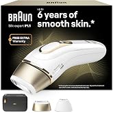 Braun Silk-expert Pro 5 Pulsed Light Epilator, PL5140, White/Gold | Alternative to Laser Epilator, IPL with Case and 2 Heads