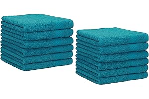 Betz 12 Asciugamani per Ospiti Palermo 100% Cotone Misure 30 x 50 cm Petrolio