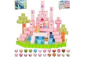 CraftyNest Magnetic Blocks Building Toys for Kids, 48 PCS Magnetic Blocks for Kids Ages 4-8, Magnetic Cubes, STEM Sensory Toys for Boys & Girls, Christmas Birthday Gifts for Kid Ages 3+