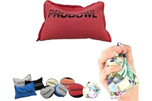 EMAX BOWLING SERVICE GMBH MAXIMIZE YOUR GAME Bowling Grip Ball – Pro Bowl Euro Grip Sack – Moderner Talkum Ball – Für Sport Freizeit – Mikrofaser – Liegt Leicht in der Hand – Rosing Bag im Geldscheindesign – Absorbiert Feuchtigkeit