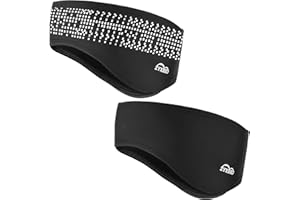 ZYXBBD Sports Headband Ear Warmers for Women and Men Spring/Autumn/Winter Fleece Ear Muffs Headbands Windstopper for Jogging, Running, Hiking, Cycling and Motorcycling, Down Helmet Pack of 2