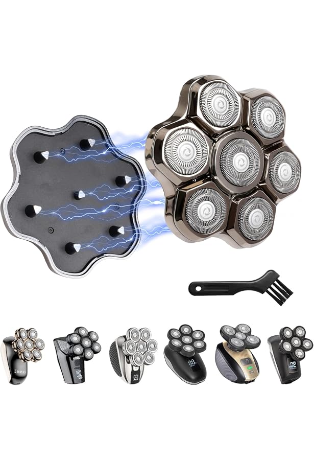 Ersatz-Scherköpfe, magnetisch, 7 Klingen, Ersatzköpfe, universal Ersatz-Scherköpfe, magnetisch, 7 Klingen, Ersatzköpfe, universal