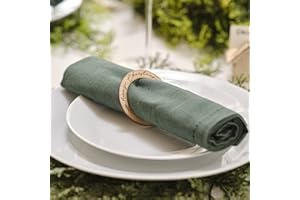 GINGER RAY 6 Holz Serviettenringe Merry Christmas