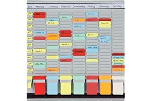 Franken PV1020 Organiseur de bureau avec cartes en T et en-têtes en allemand 20 pièces 47,4 x 49 cm