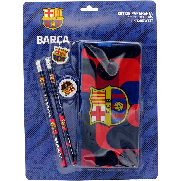 Classeur Folio FC Barcelone 25/26 - 3 Rabats, Qualité Pro, Idéal Pour L'école (Primaire & Collège) - 26x36,5 Cm