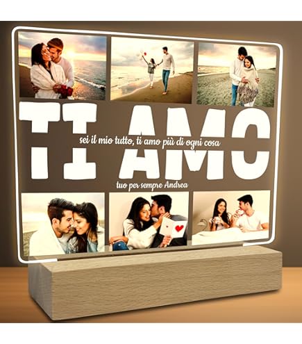 VICTERR Luce Notturna Bambini Personalizzata, Lampada nome scrivibile