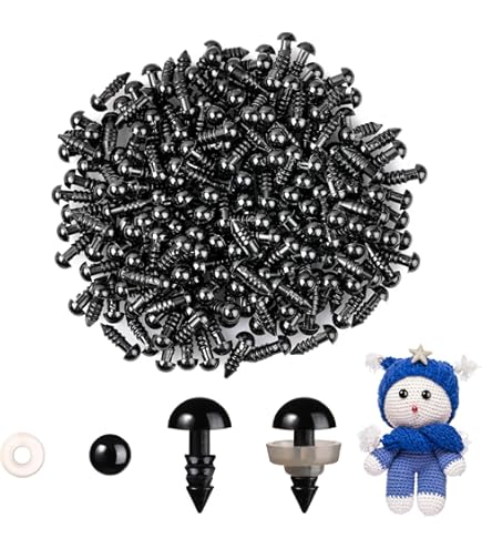 MUCUNNIA 180 stuks 3D Glitter Veiligheidsogen voor Amigurumi met sluitringen 12-30 mm trapeziumvormige veiligheidsogen voor gehaakte dieren poppenogen voor haken knuffeldieren ogen voor doe-het-zelf MUCUNNIA 180 stuks 3D Glitter Veiligheidsogen voor Amigurumi met sluitringen 12-30 mm trapeziumvormige veiligheidsogen voor gehaakte dieren poppenogen voor haken knuffeldieren ogen voor doe-het-zelf
