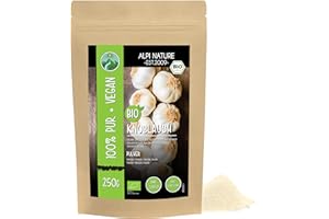 Alpi Nature Aglio in Polvere BIO 250g, bio Aglio Macinato in Polvere per Cucina