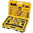 DEWALT Drive Socket Set for Mechanics, Black Chrome Polish, 184-Piece (DWMT45184)