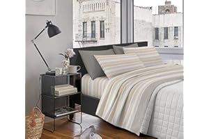 Il Gruppone Passione Casa Completo Letto In Cotone Di Flanella Lenzuola Matrimoniali,Parure, Flanella Calda e Morbida,Anti Pilling Felpato Flanellato - Stv-DotsArancio - Matrimoniale