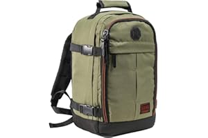 Cabin Max - Zaino da viaggio Metz, bagaglio a mano compatibile con le disposizioni per bagagli da riporre sotto il sedile, cachi, 40 x 20 x 25cm