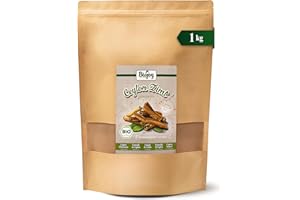 Biojoy Cannelle de Ceylan BIO en poudre (1 kg), sans additifs (Cinnamomum verum L.)