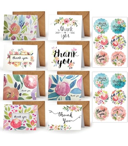 100 Stück "Thank You" Karten, Navy Mit Goldschrift - 8,9x5,1 Cm, Für Unternehmen & Händler