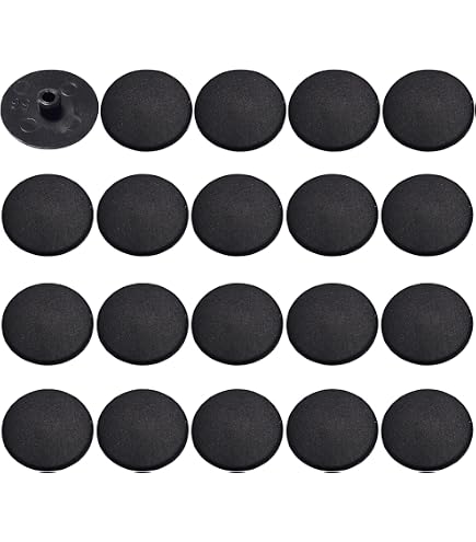 20 Cache-vis M8 En Plastique Gris - Tête Hexagonale 6 Pans Creux - Pour Finition Propre Et Esthétique