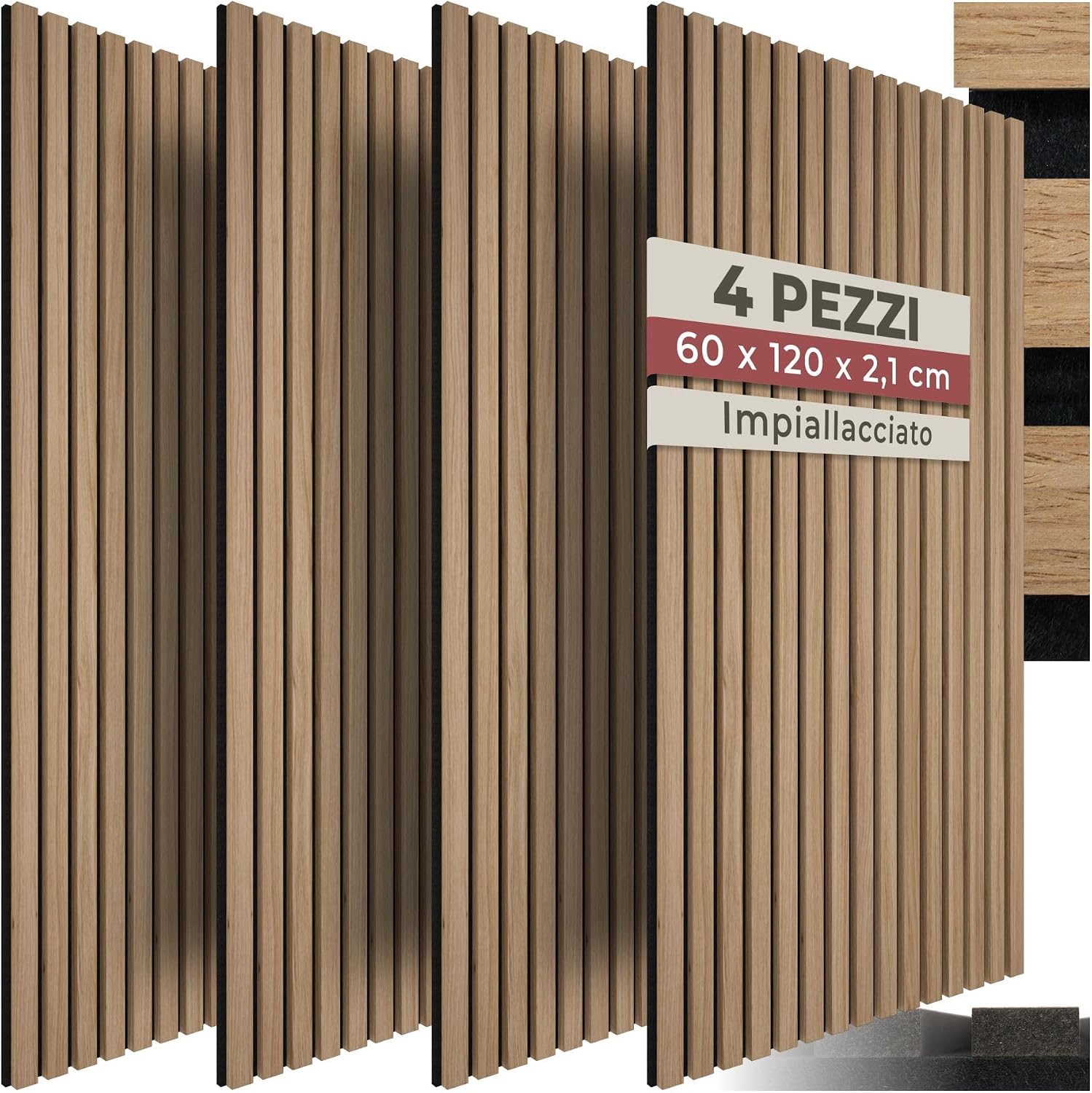 Avis d'Expert & Test Approfondi : tectake Set di 4 Pannelli Acustici Effetto Le (Sélection)