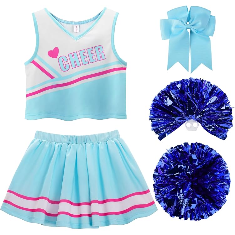 FIESTAS GUIRCA Cheerleader-Kostüm Für Mädchen – Lila, Größe 10–12 Jahre (142–148 Cm)