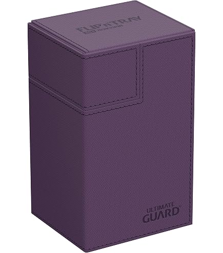Ultimate Guard - Boîte De Transport Flip 'n' Tray Pour Cartes (80+) | XenoSkin Ambre | Fermeture Magnétique | Plateaux Amovibles | Magic, Pokémon