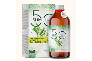 BALANCE NUTRITION SLIMFLOW DETOX - FORMATO MAXI DA 1 LITRO, DURA 3 VOLTE DI PIÙ - 50 DOSI | Drenante Forte Dimagrante| Depurativo Antiossidante | 19 attivi con Bromelina | 1000ml per 50 giorni di trattamento