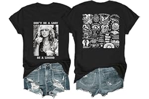 GENERIC Dont Be A Lady Be A Legend T-Shirt, Funny Vintage Rock Band Unisex Print Shirt