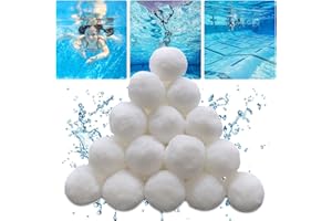 AnNissa 900g Bolas Filtro Piscina, Filter Balls Alternative para 32Kg Filtro De Arena, Bolas de Filtro Extra duraderas, Pool Filter Ball Eco-Friendly para Sand Filter System