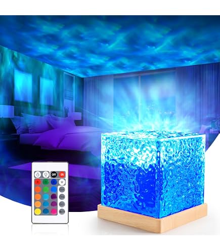 JIAWEN Galaxy Projector Light, Star Projector Night Light With 16 Colors 30 Lighting Modes Ocean Wave Sensory Lights Usb Powered Ceiling Projector Lights For Children Kids Bedroom