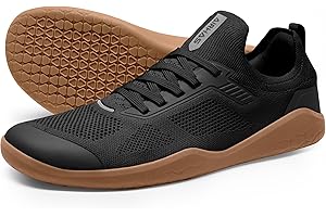 AIRHAS Herren Crosstrainer Barfußschuhe Knit Minimalistische Schuhe für Männer