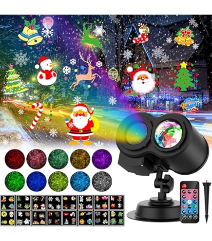 Kerst Sneeuwval Projector Verlichting, Highlight Dynamische Led Sneeuwlicht Projectie Ip65 Waterdichte Sneeuwval Spotlight Verlichting Voor Kerstmis Vakantie Bruiloft