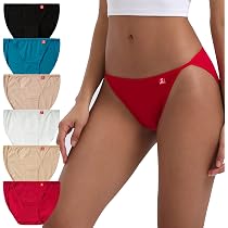 Culottes Femme Levao Lot De 6 - Coton 95%, Taille Basse, Confortables Et Douces (S-XL)