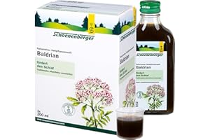 ‎SCHOENENBERGER Schoenenberger - Baldrian naturreiner Heilpflanzensaft - 3x 200 ml (600 ml) Glasflaschen - zur Besserung des Befindens bei nervlicher Belastung - freiverkäufliches Arzneimittel