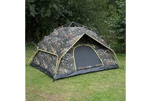 DNA LEISURE Camo Instant Pop Up Camping Festival Tent for 2-3 person Family Waterproof Sun Shelter Quick Easy Set Up Automatic