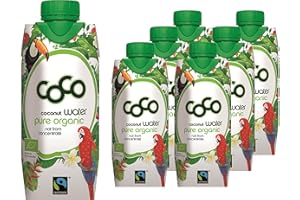 ‎DR. ANTONIO MARTINS Dr. Antonio Martins - Coconut Water Pur | 100% Bio-Cocoswasser I Natürlich Erfrischend I Ohne Zusatzstoffe I Vegan I Bio | FAIRTRADE (6x 330 ml)