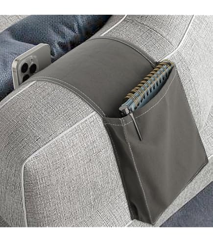 Armsteun Sofa Organizer Bankhouder Sofa Fauteuil Caddy Stoel Stabiel Bed Opbergtas Opknoping Opslag Armsteun met Zakken voor Afstandsbediening TV Telefoon IPad Boek Tijdschriften